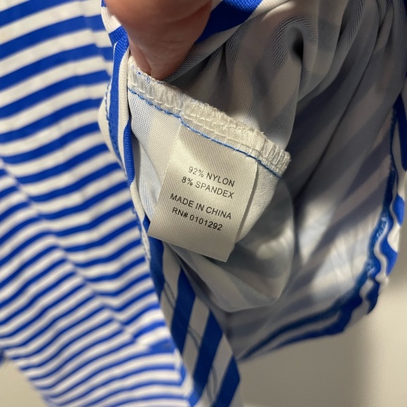 Lulu-B Sleeveless Striped Tank Top Blue and White Size Small - Picture 4 of 5